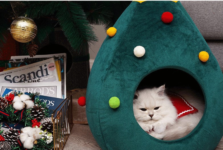 Christmas Lantern Cat House