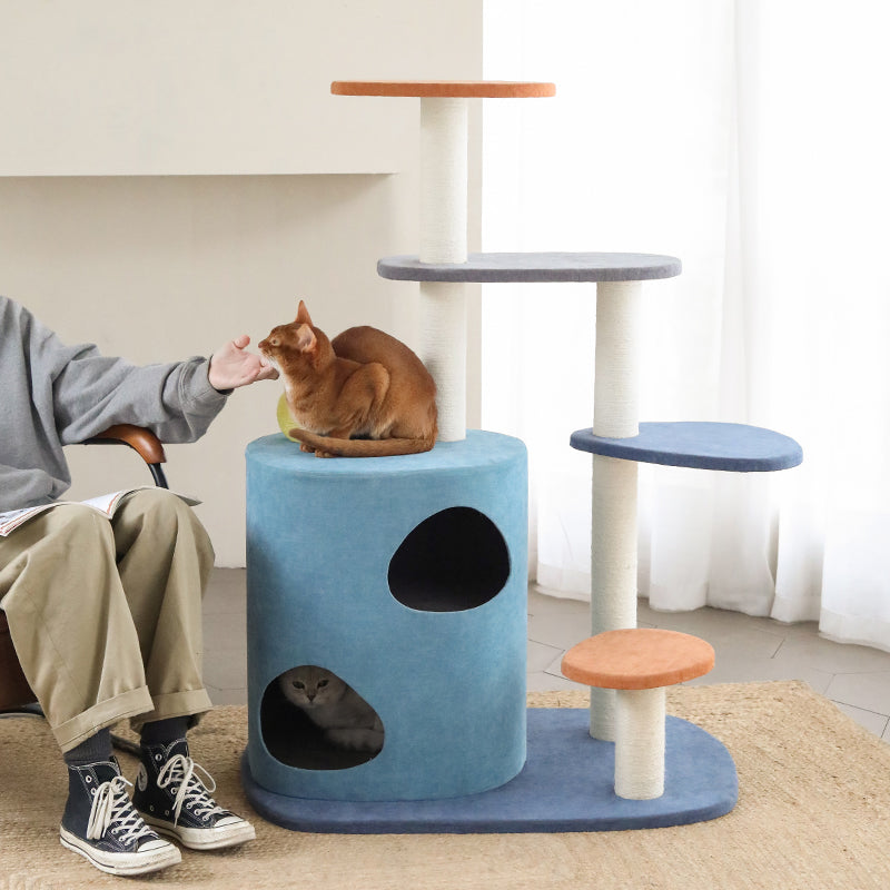 Colorful Modern Geometric shape cat house