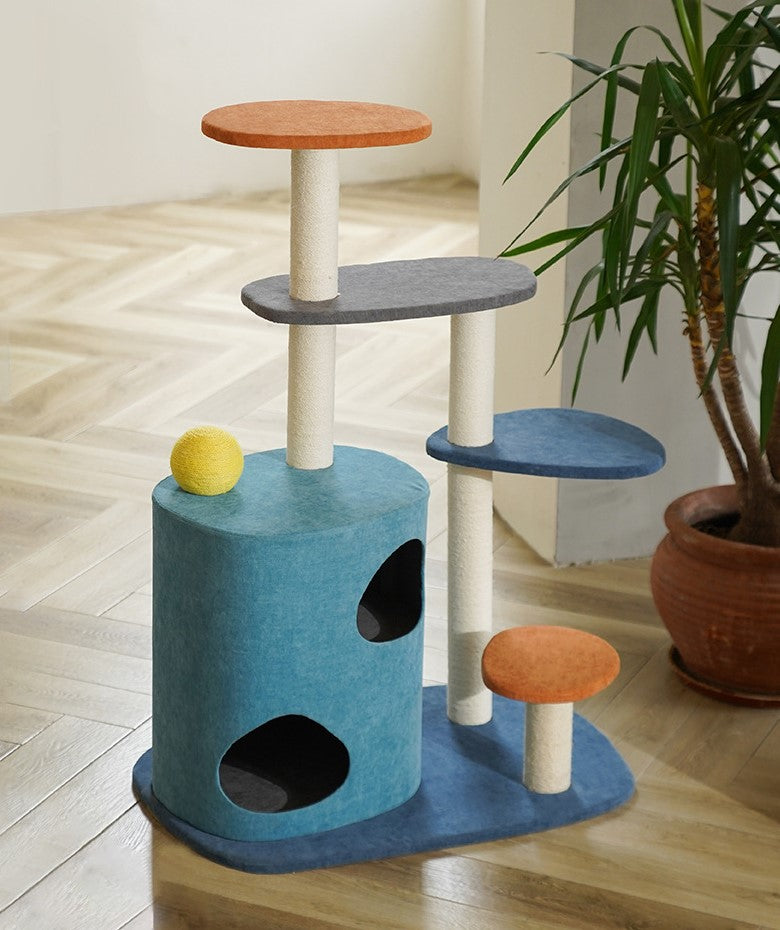 Colorful Modern Geometric shape cat house